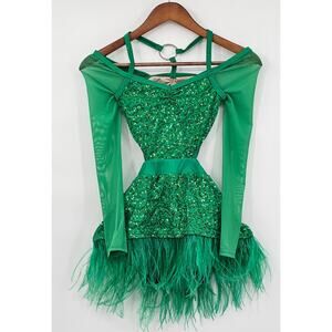 Weissman Dancewear Girls Green Dance Costume/Dress Up/Ballet